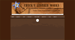Desktop Screenshot of chucksleatherworks.com
